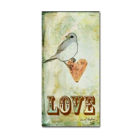 Tammy Kushnir 'Love 2' Canvas Art,12x24